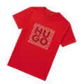 PLAYERA HUGO LETRAS ROJAS
