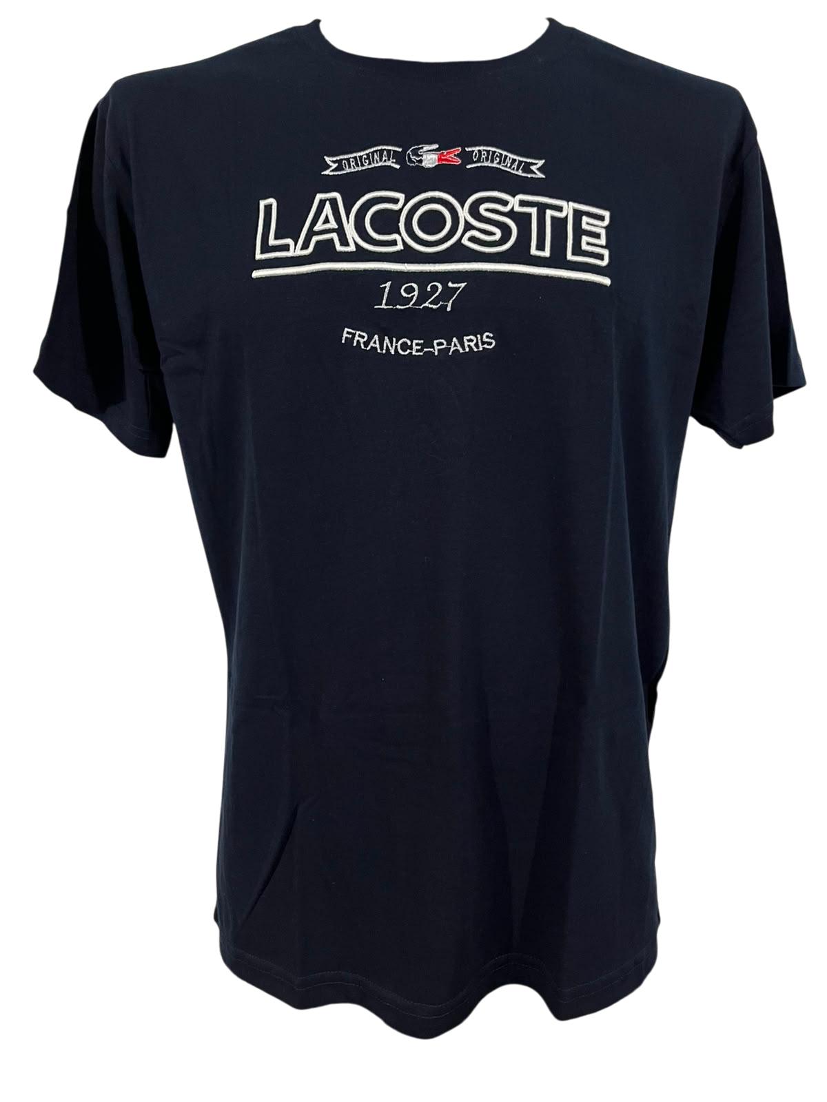 PLAYERA LACOSTE BORDADA  AZUL MARINO
