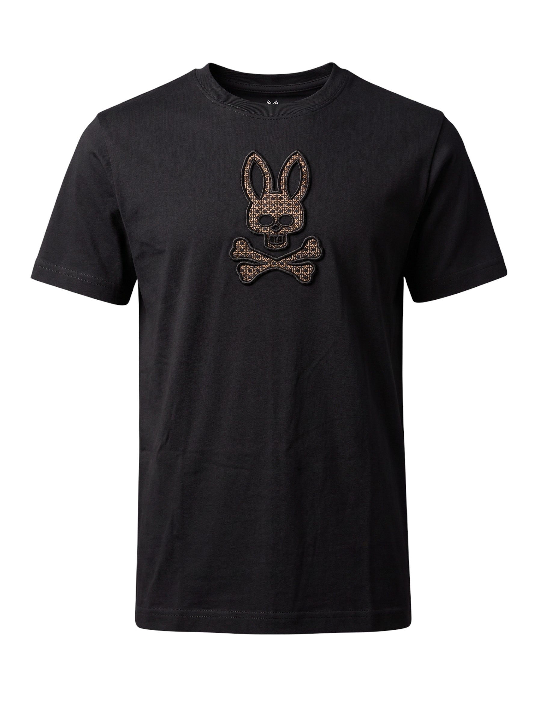 PLAYERA PSYCHO BUNNY BORDADA NEGRA