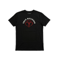 PLAYERA TRUE RELIGION BORDADA CON LOGO IMPRESO NEGRA