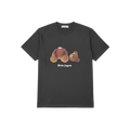 Playera premium Palm Angels con diseño de oso sin cabeza, color gris y estilo moderno, vista frontal.