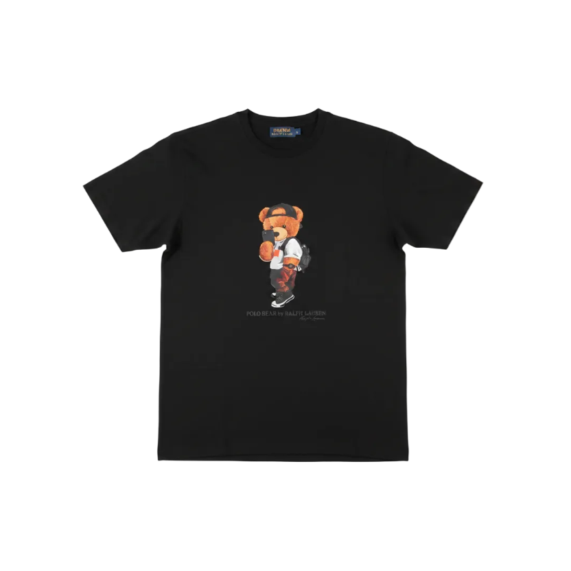 Playera premium Polo Oso Selfie G de Selah Boutique, camiseta cómoda con diseño de oso para hombres.