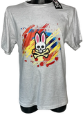 PSYCHO BUNNY BLANCA LOGO COLORES G