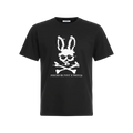 Playera premium Psycho Bunny negra de tamaño G, marca Selah Boutique, con diseño distintivo visible en la imagen.