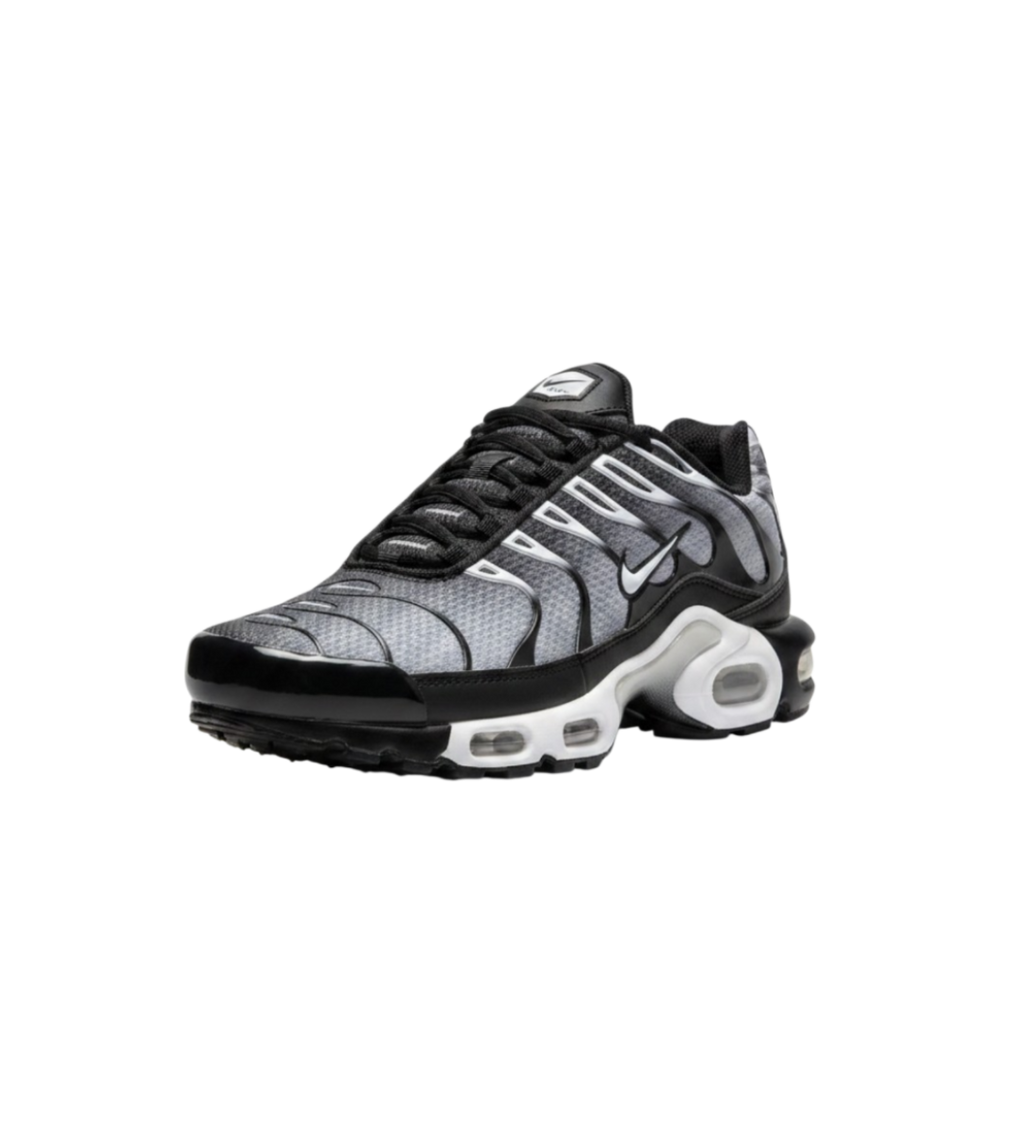 TENIS NIKE AIR MAX PLUS GRIS CON NEGRO