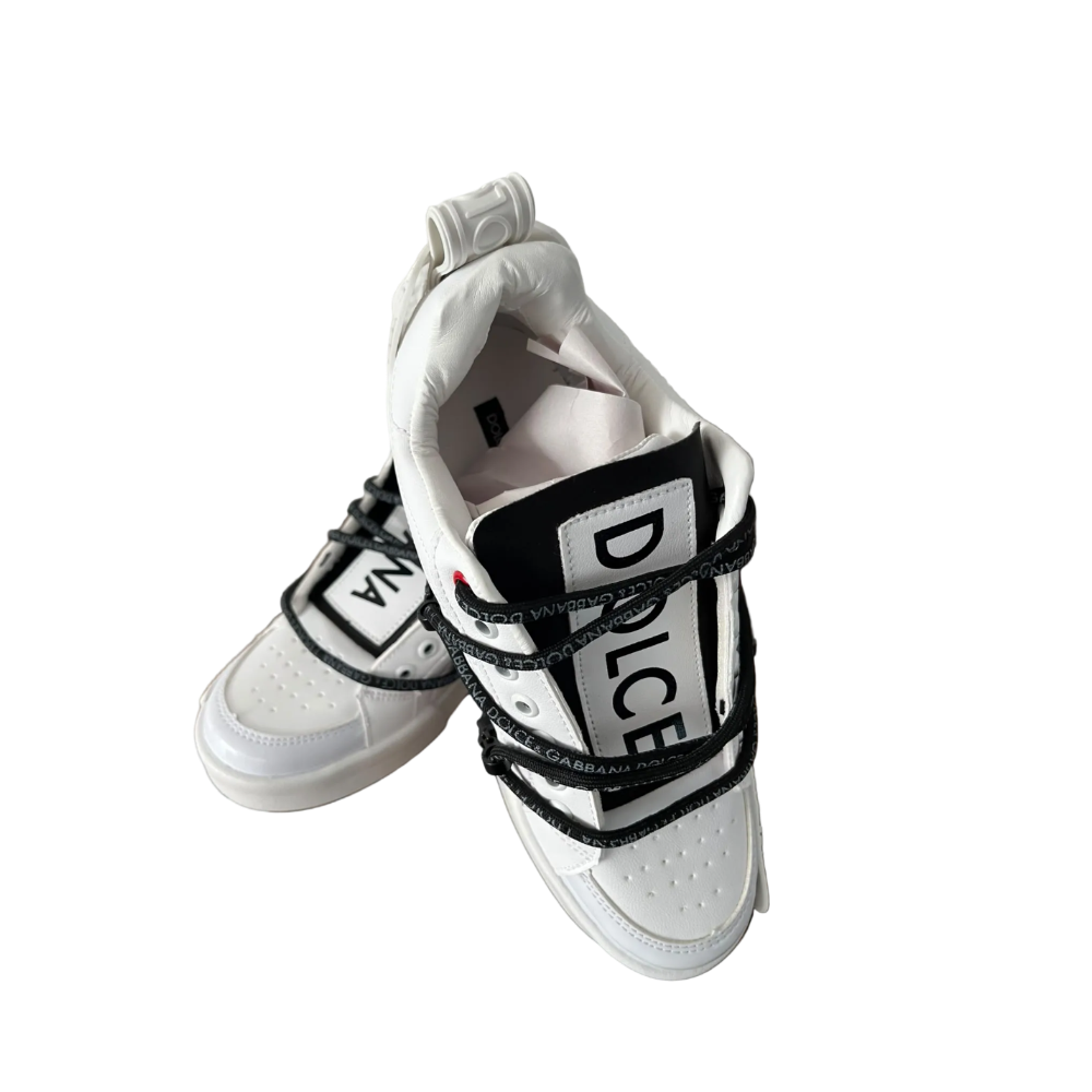 TENIS DOLCE GABBANA BLANCO / NEGRO