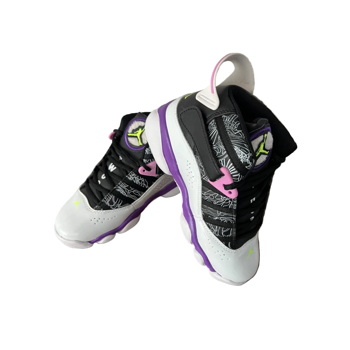 TENIS JORDAN FLIGHT NEGRO / MORADO