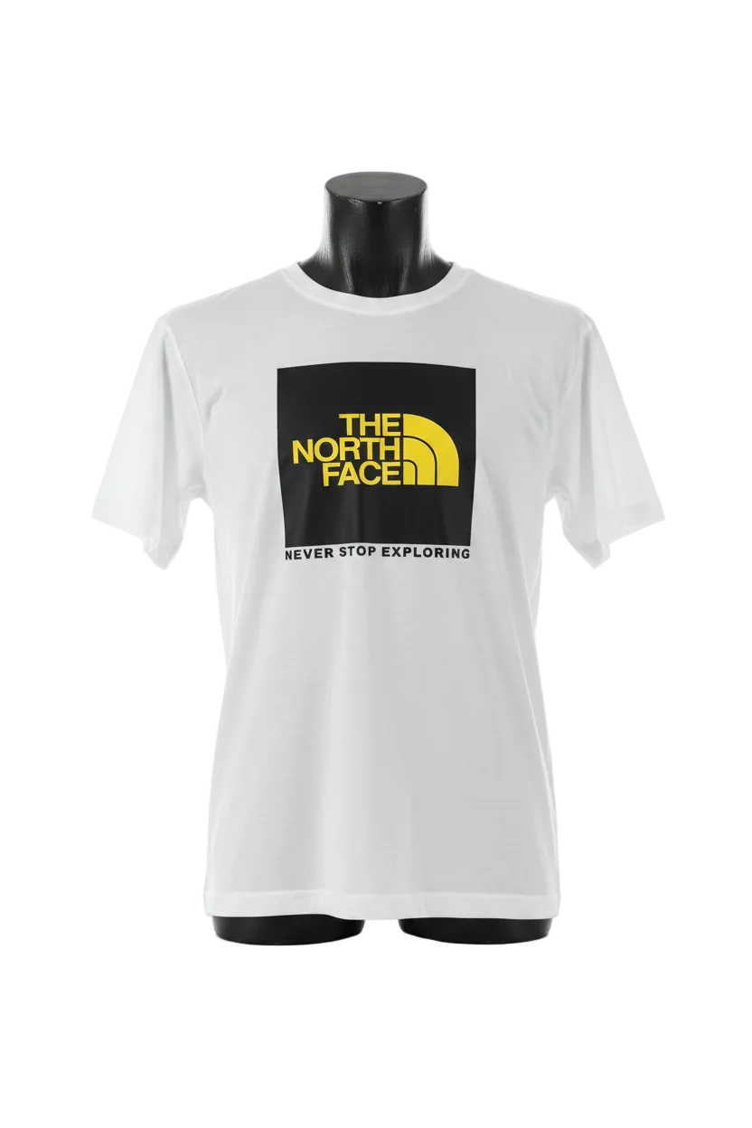 THE NORT FACE BLANCA LOGO AMARILLO XL