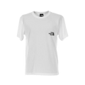 Playera premium The North Face Blanca XL en color negro, con logo visible en la camiseta, vista frontal sobre fondo neutro.