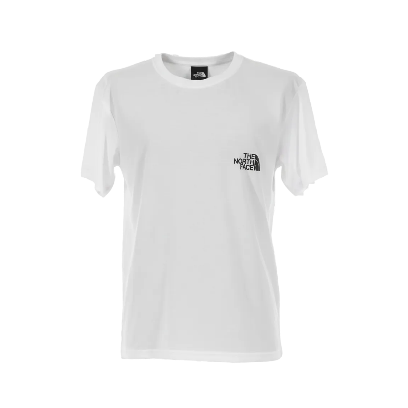Playera premium The North Face Blanca XL en color negro, con logo visible en la camiseta, vista frontal sobre fondo neutro.
