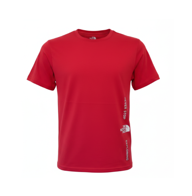 Playera premium The North Face roja G de la marca Selah Boutique, con diseño moderno y material cómodo.