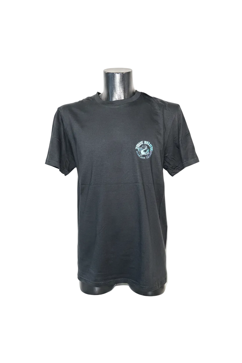 TRUE RELIGION NEGRA LOGO AZUL G