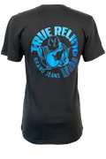 TRUE RELIGION NEGRA LOGO AZUL G