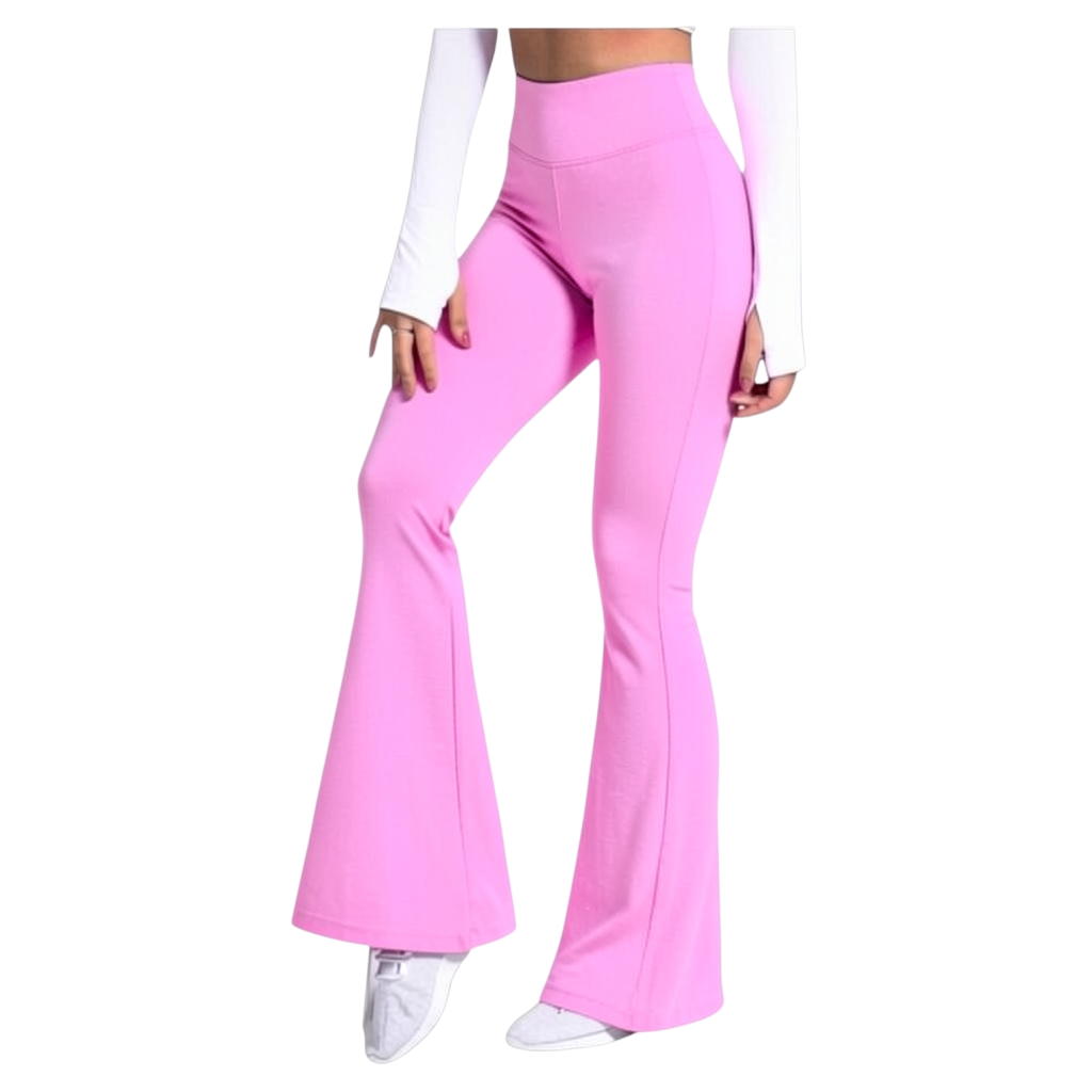 Leggins acampanados de ropa deportiva de Selah Boutique, en diferentes colores, con diseño ajustado y estilo cómodo.